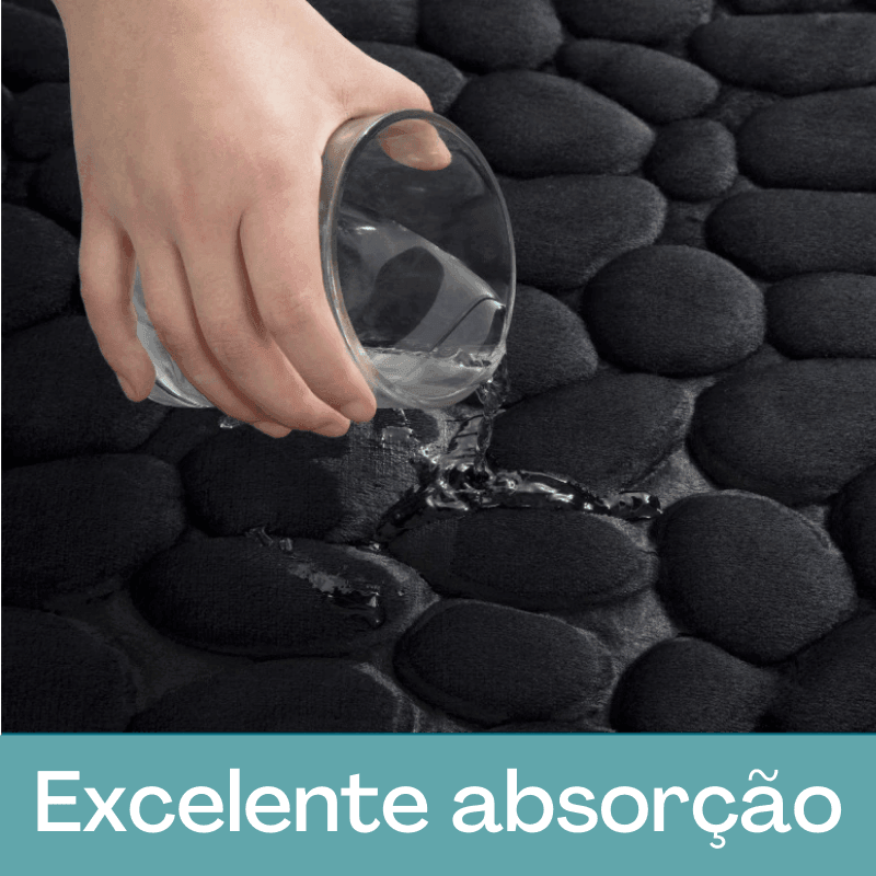 Tapete macio para banheiro Absorvente, Impermeável e Antiderrapante