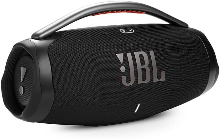 JBL Caixa de Som Boombox 3 Bluetooth À Prova D'água e Poeira - Preta