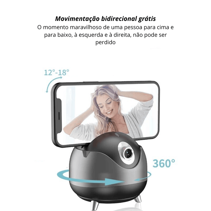 Camera de Rastreamento Facial Rotação 360 °