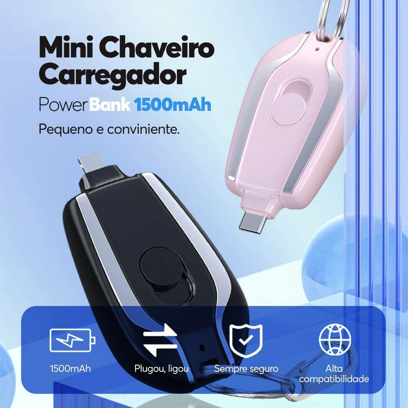 Chaveiro Carregador Max Charge [CARREGAMENTO TURBO]