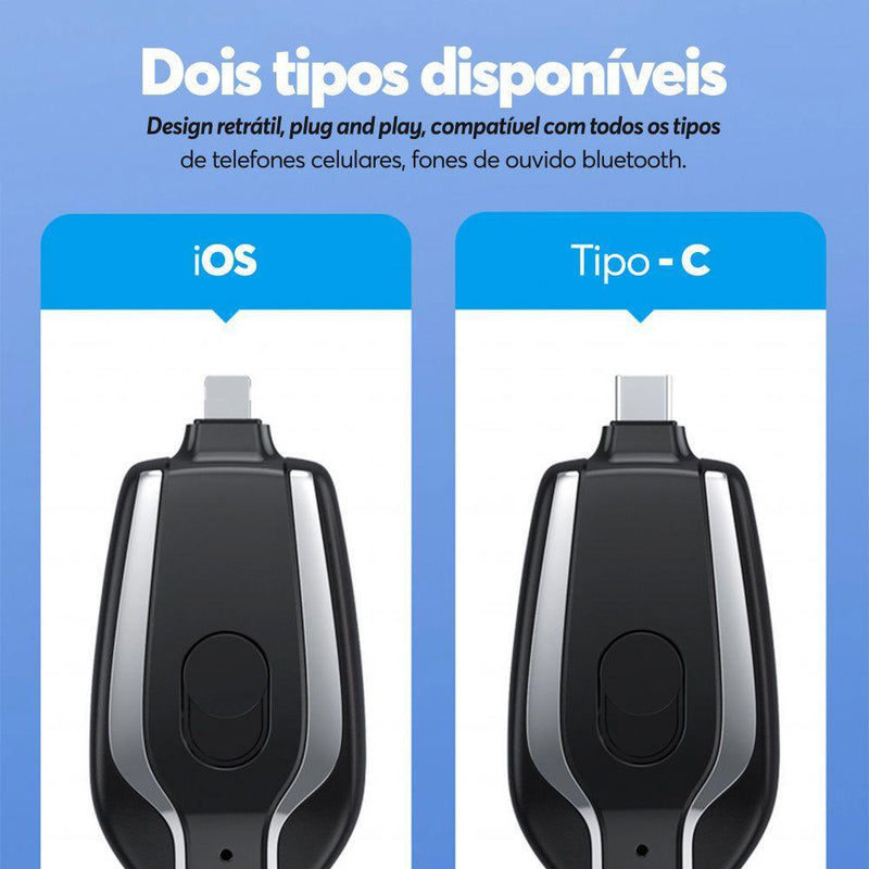 Chaveiro Carregador Max Charge [CARREGAMENTO TURBO]