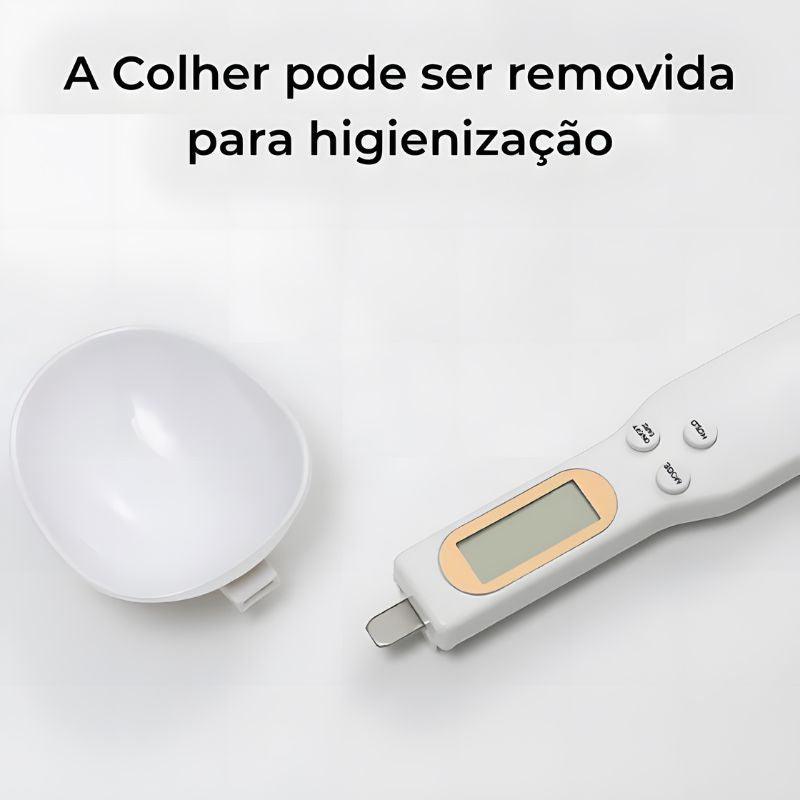 Colher de Medida com Balança Digital para Alimentos