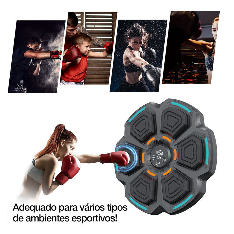 Máquina de Boxe Musical Inteligente – Treine com Tecnologia e Diversão