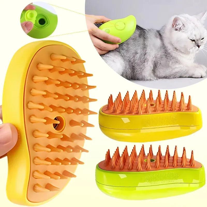 PetAir - Escova de Limpeza a Vapor 3 em 1 Recarregável para Cães e Gatos