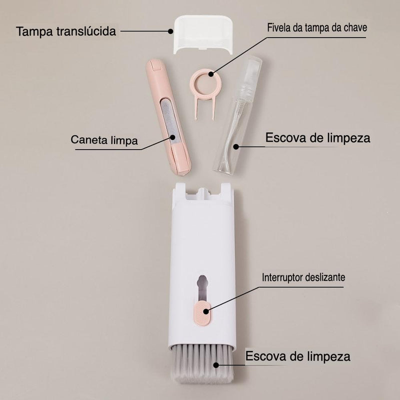 Limpador multifuncional para teclados - CleanTech 7 em 1