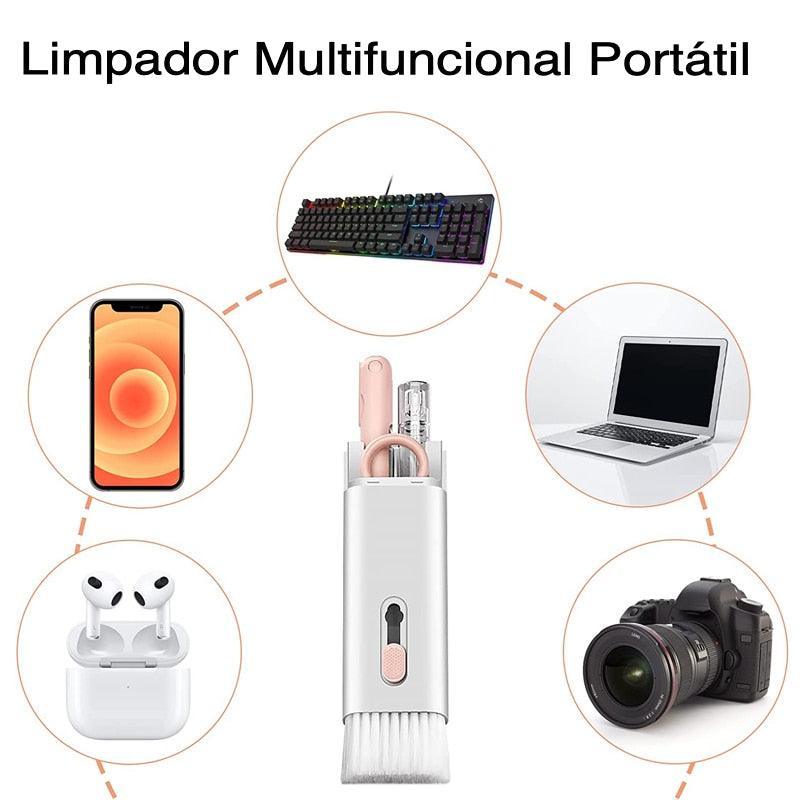 Limpador multifuncional para teclados - CleanTech 7 em 1