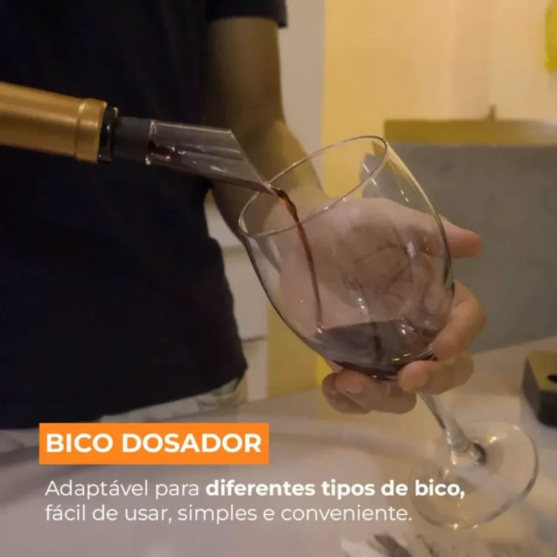 Abridor de Vinho Elétrico Tazzi™ ORIGINAL + 3 Brindes Grátis