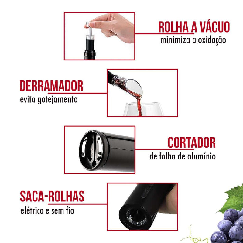 Abridor Elétrico de Vinho