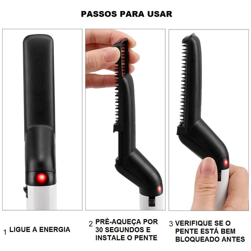 Alisador de Cabelo e Barba Masculino