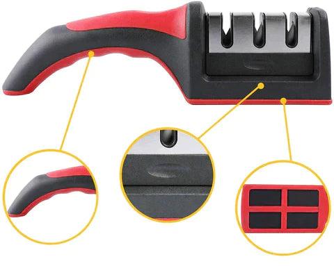 Amolador de Facas Multifuncional 3 em 1