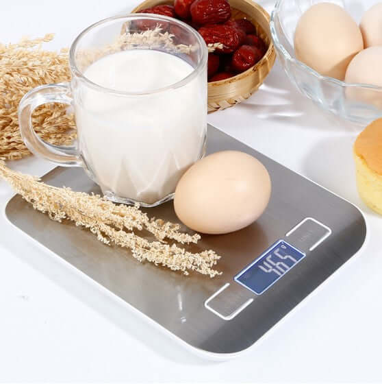 Balança de Cozinha Digital para Alimentos Culinária em Aço Inoxidável