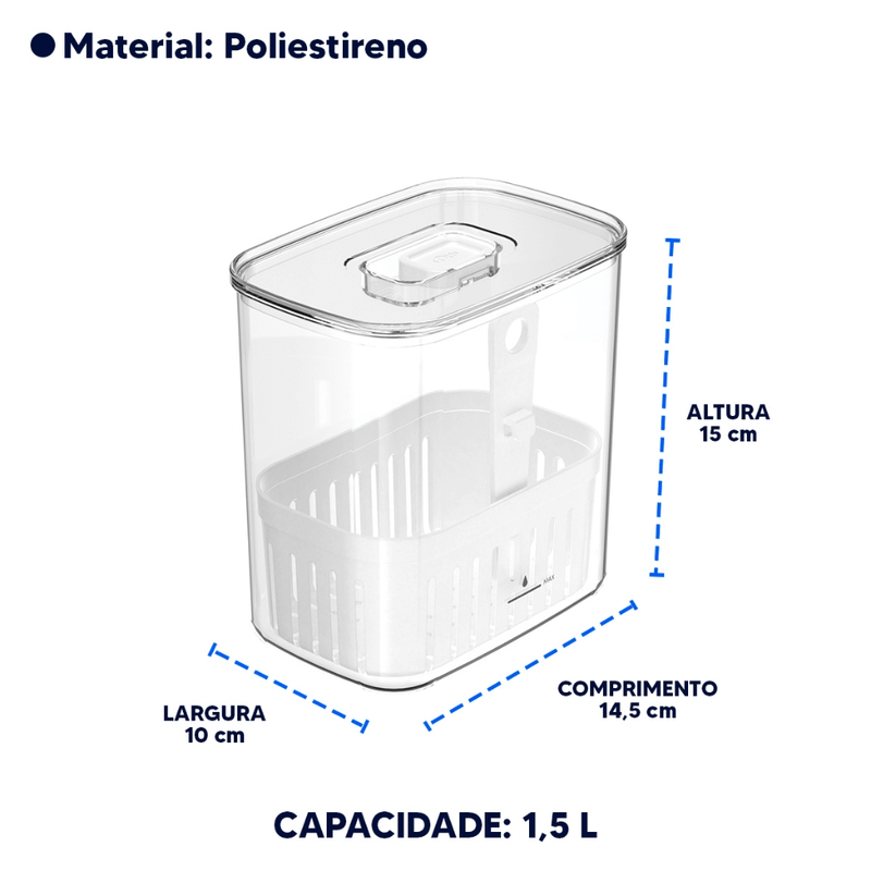 Organizador De Temperos Clear Fresh