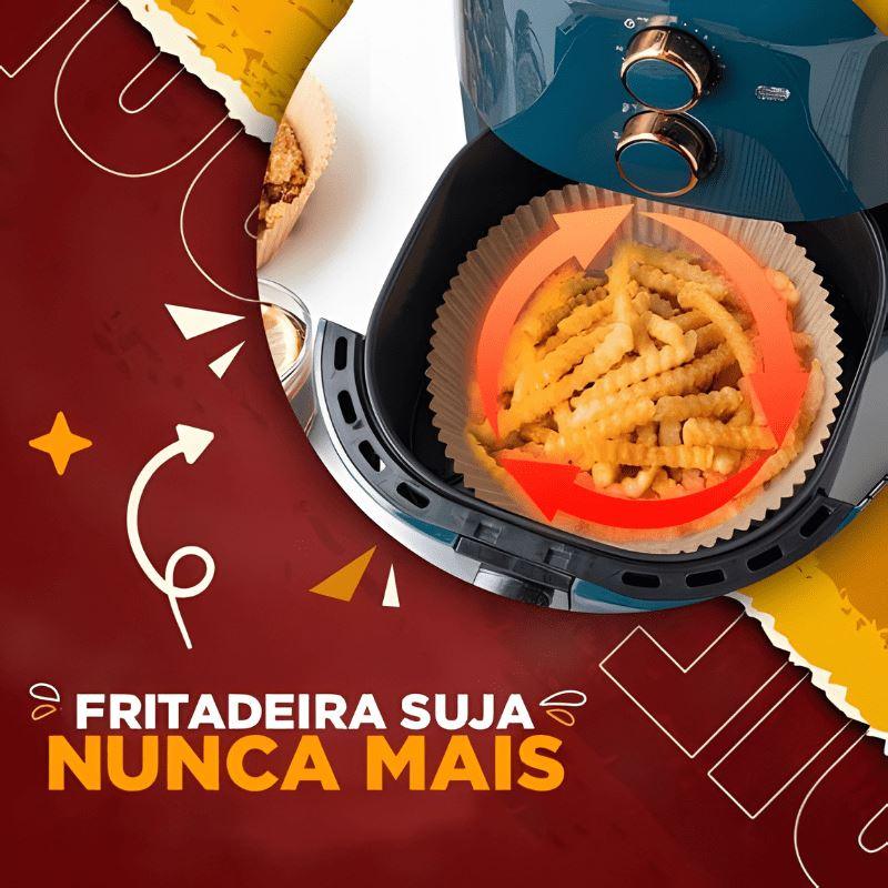 Forro de Papel para Airfryer - Antiaderente e Descartável