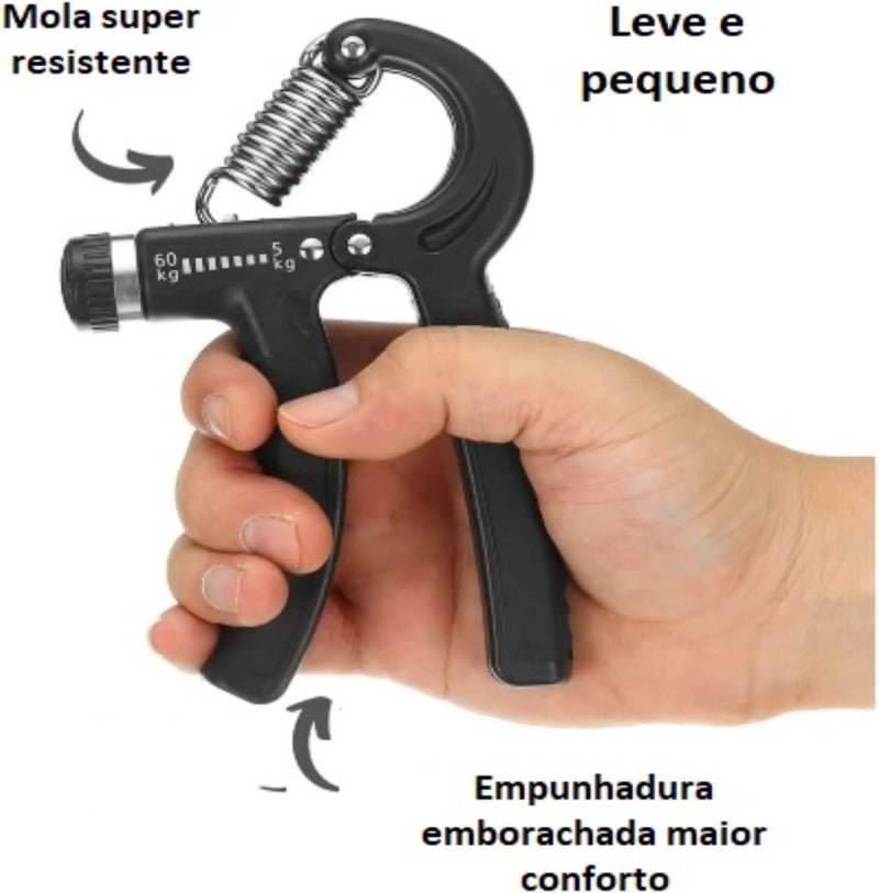 Flexor Force - Hand Grip Resistente e Regulável 10 a 60kg