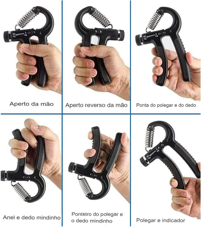 Flexor Force - Hand Grip Resistente e Regulável 10 a 60kg