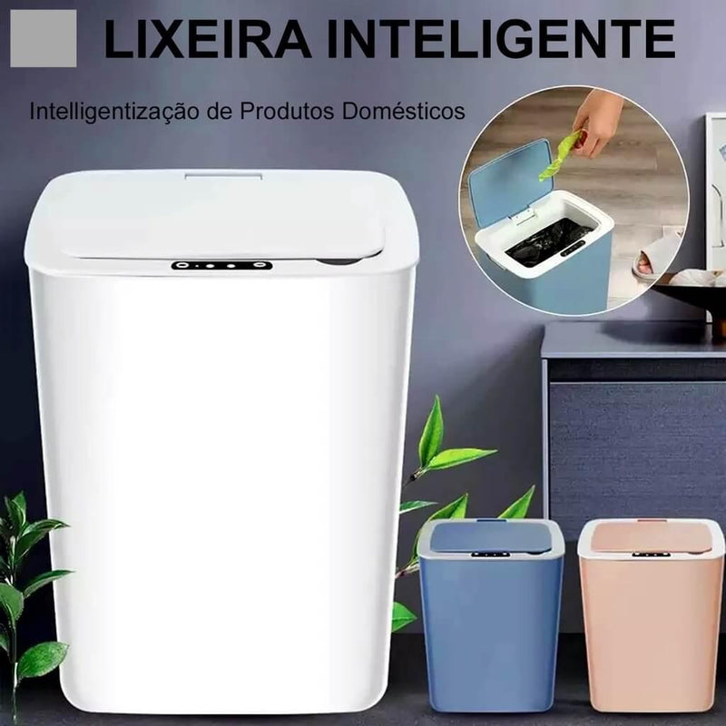 Lixeira Inteligente Automática Elegante e Moderna